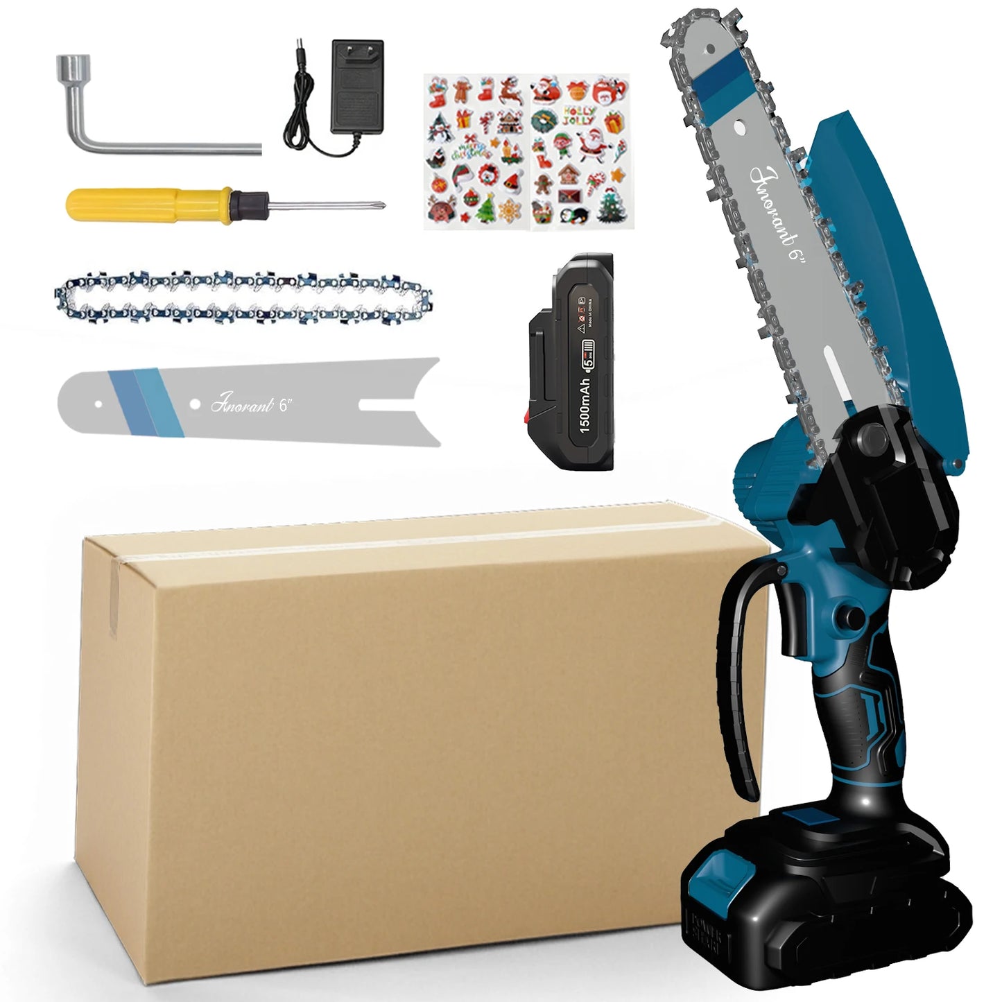 Portable Mini Cordless Chainsaw With Dual Batteries