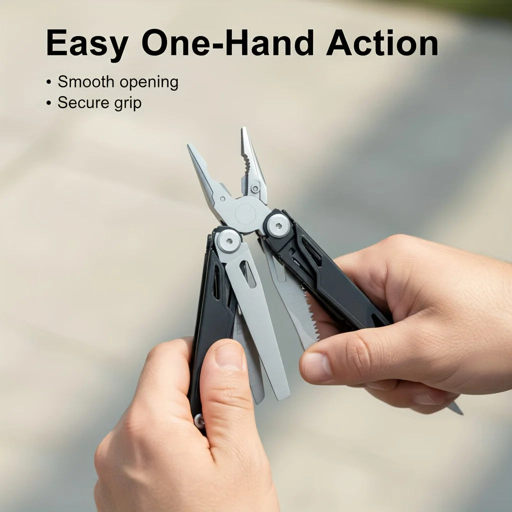 Multitool Pliers Stainless Steel Survival Tool Screwdriver Saw Scissors