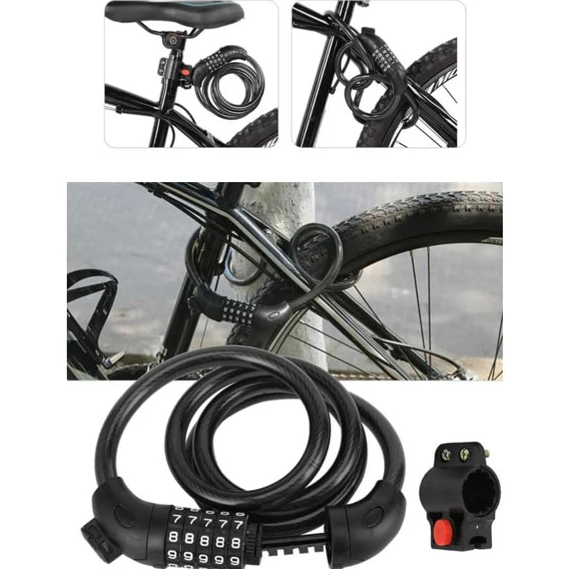 Freego 5 Digit Combination Bicycle Lock For Enhanced Security