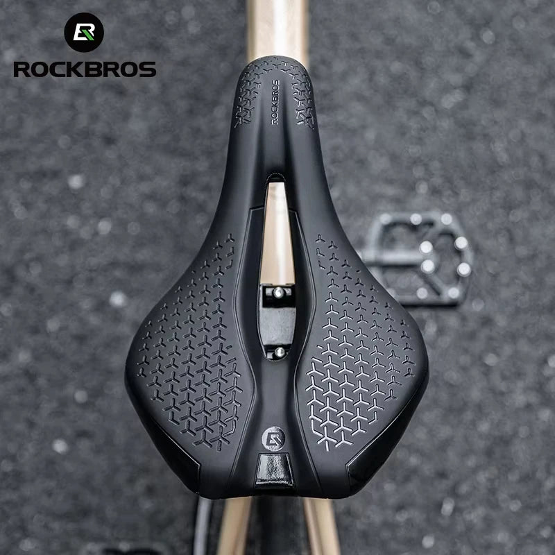 Rockbros Cycling Saddle Hollow Breathable Shockproof PU Leather