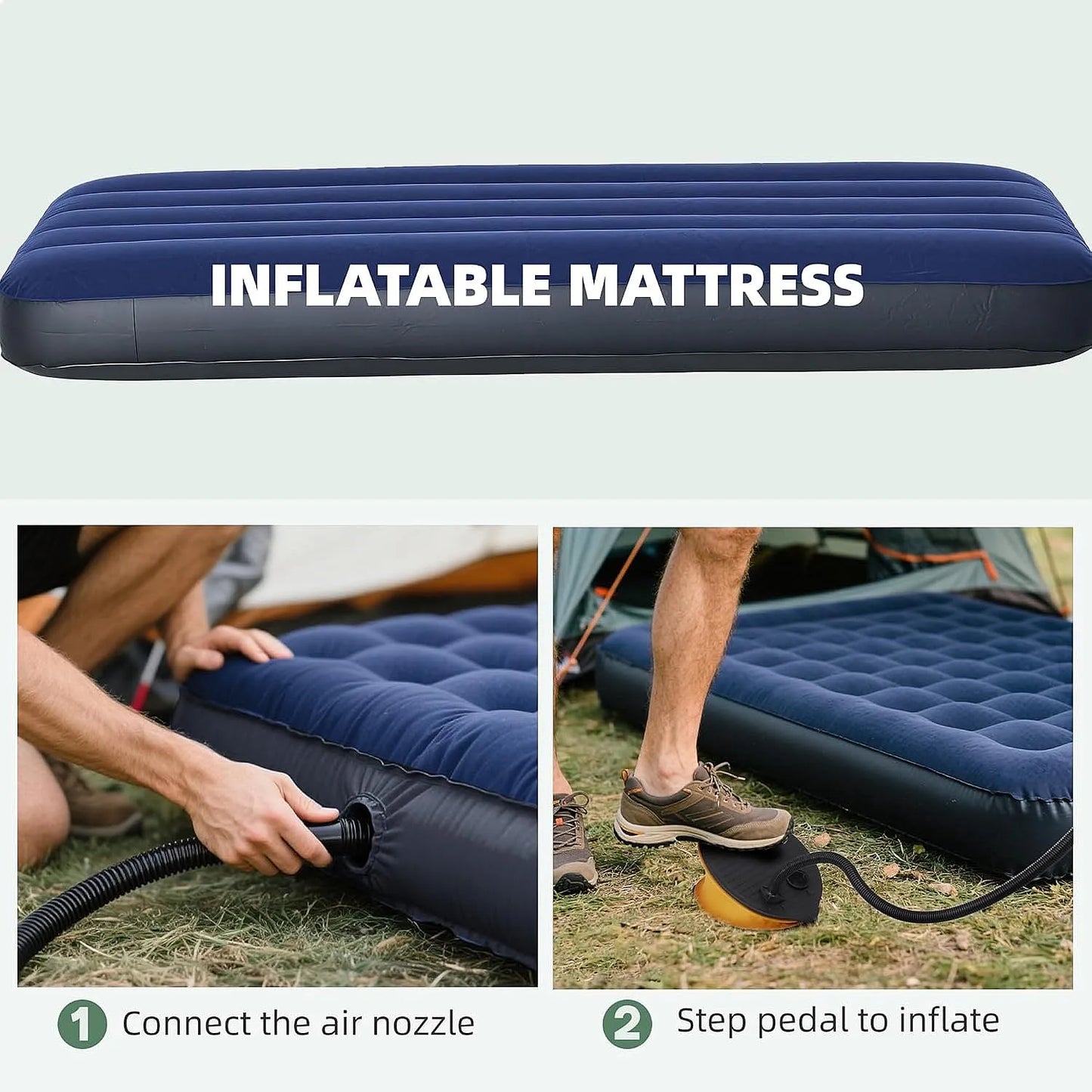 6-In-1 Folding Camping Cot Tent With Mattress And Sleeping Bag