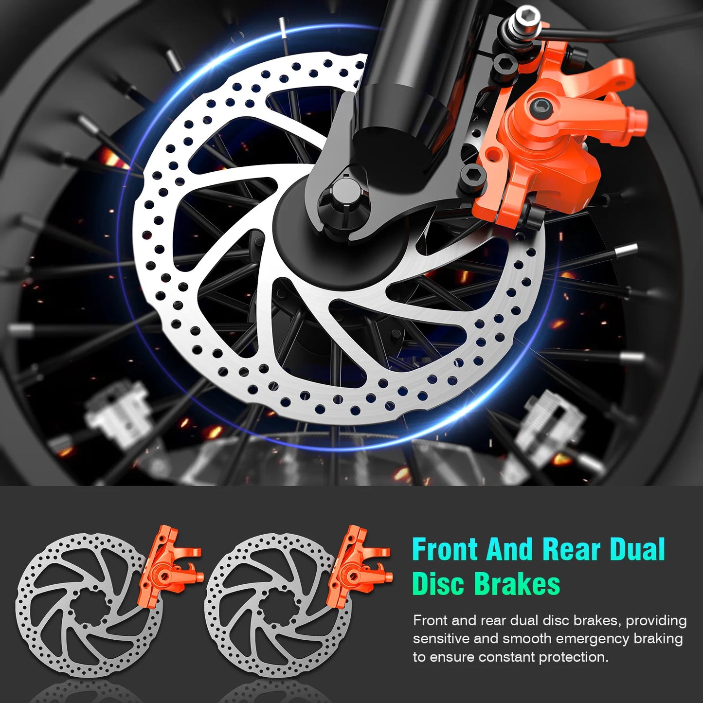 Terrosor 1200W All-Terrain Electric Motorcycle 28MPH 48V 18Ah