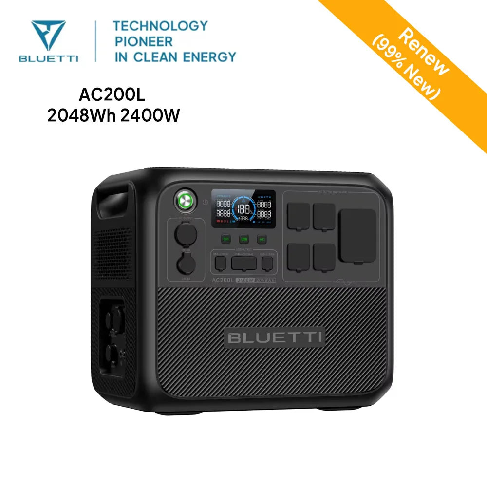 BLUETTI AC200L Portable Power Station 2048Wh Solar Generator