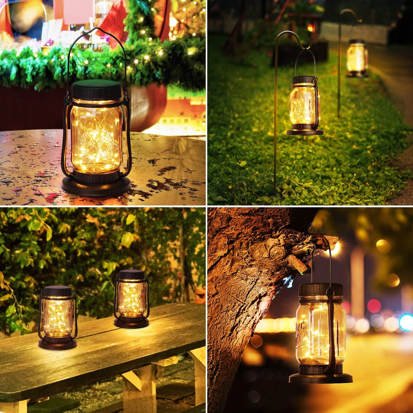 Efficient Solar Powered Integrated LED Outdoor Lantern For Exterior Use