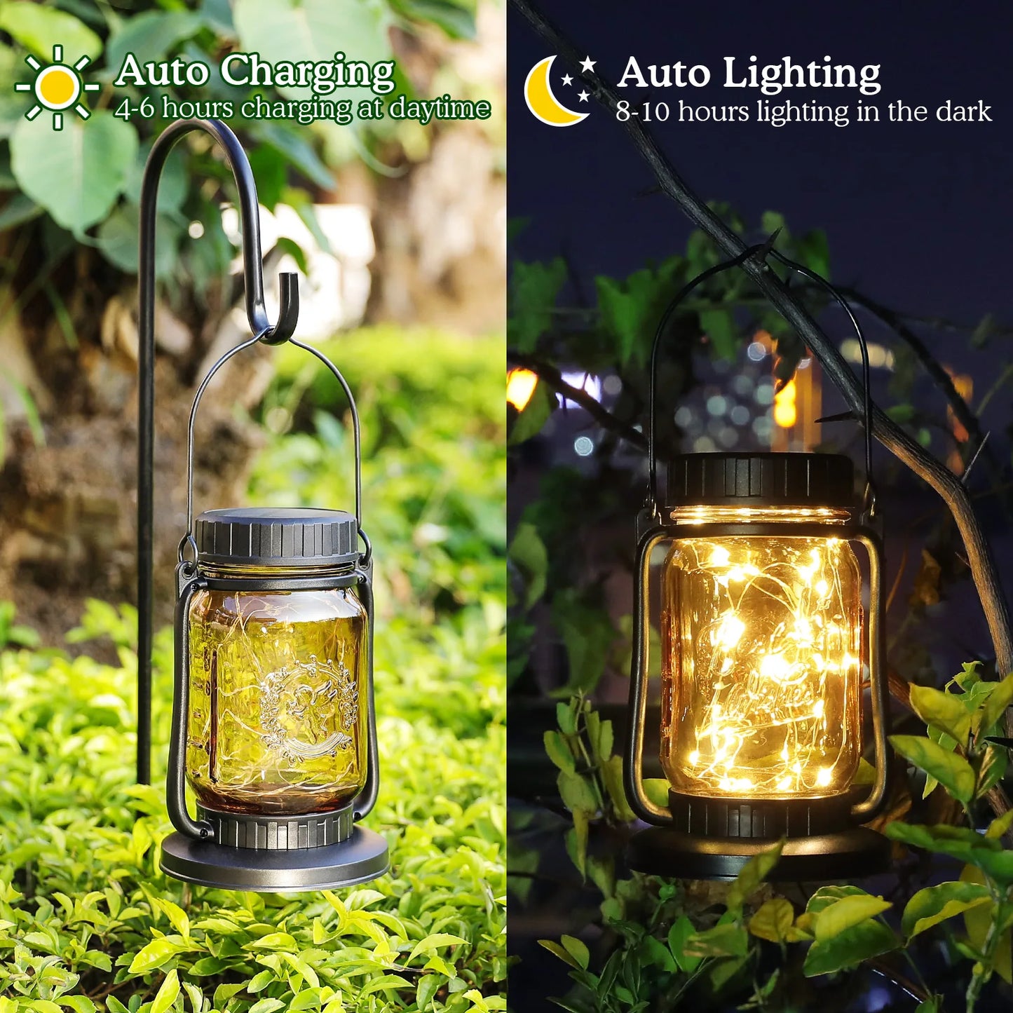 Efficient Solar Powered Integrated LED Outdoor Lantern For Exterior Use