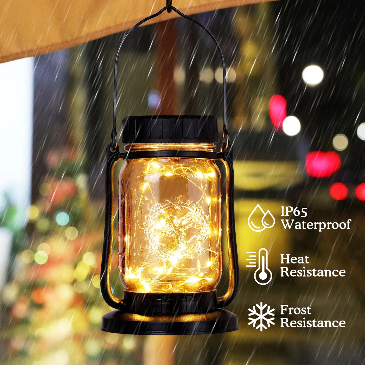 Efficient Solar Powered Integrated LED Outdoor Lantern For Exterior Use