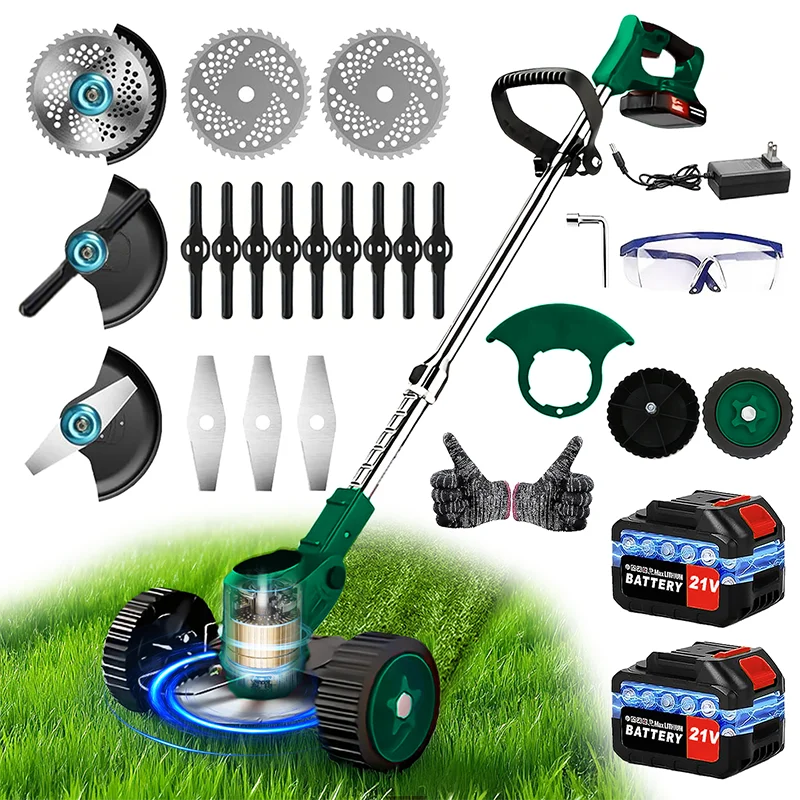 Cordless Lawn Mower And Garden Trimmer For Courtyards