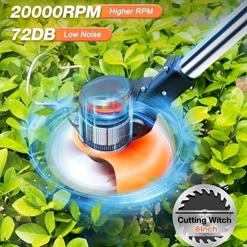Cordless Lawn Trimmer With Edger Mower And Brush Cutter For Garden