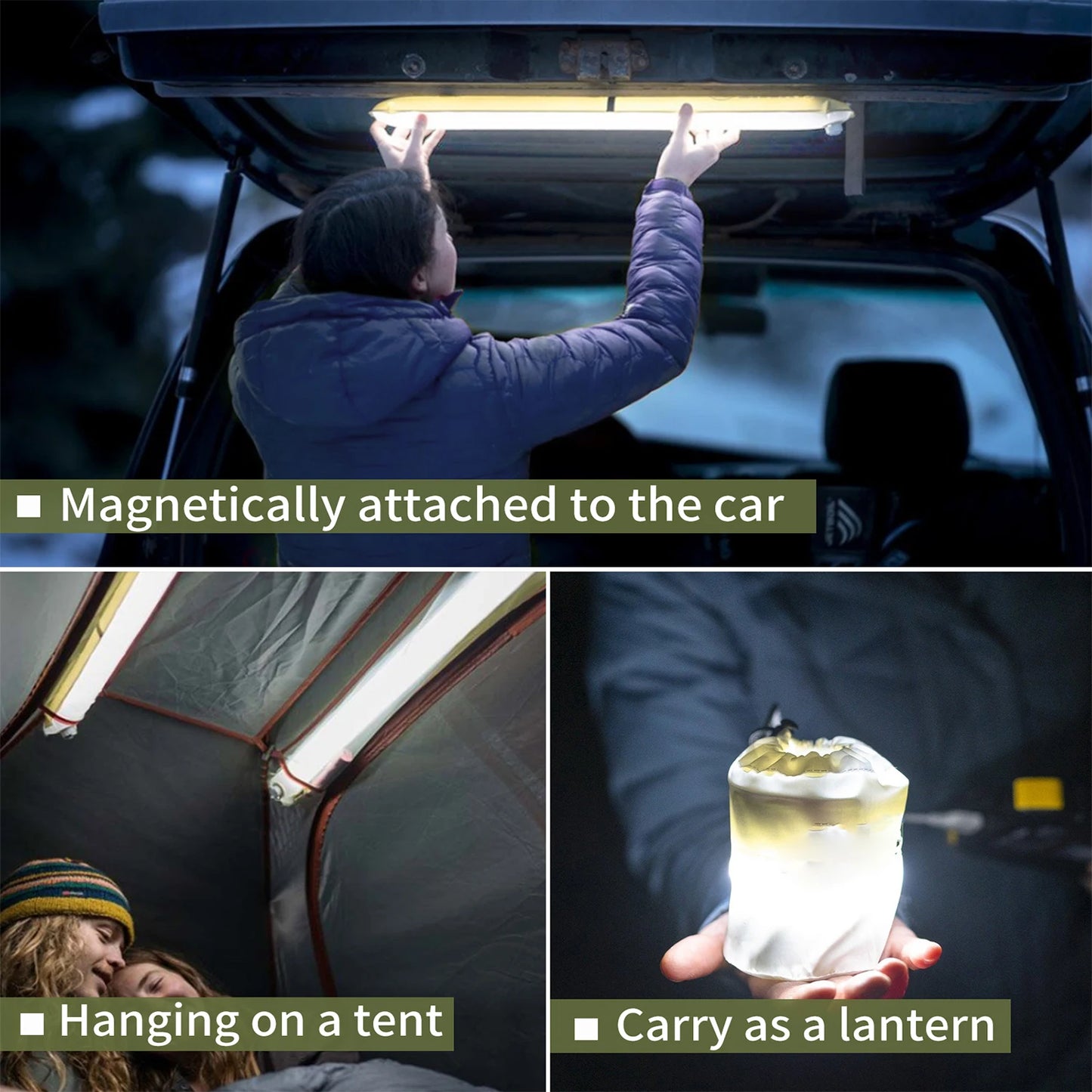 Rechargeable Portable Camping Light Waterproof 2000 mAh Spotlight