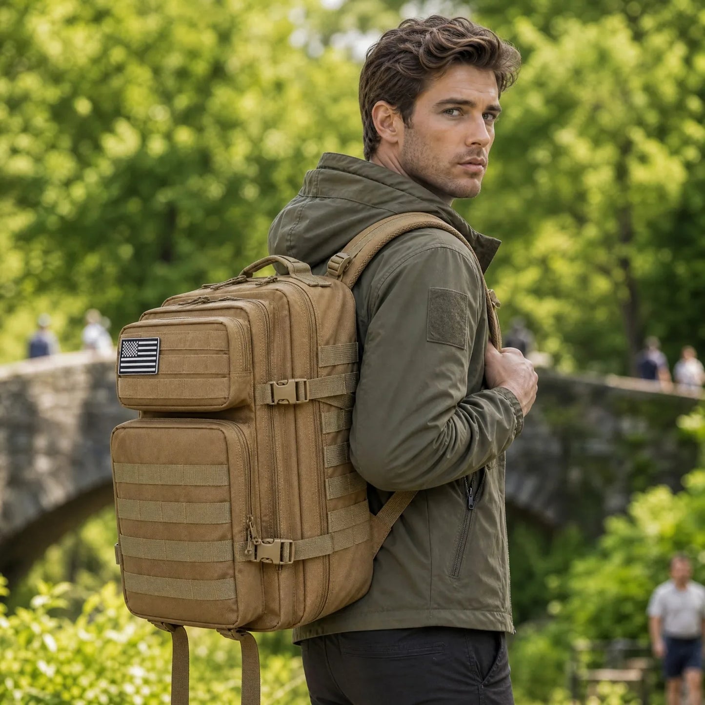 ReFire Gear Tactical Backpack Molle Large Capacity Travel Daypack