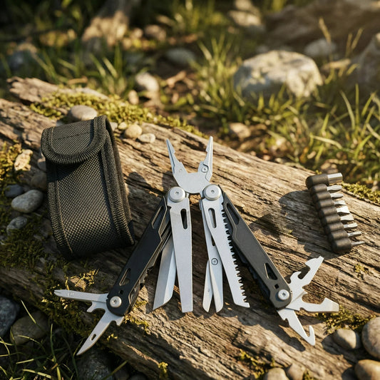Multitool Pliers Stainless Steel Survival Tool Screwdriver Saw Scissors