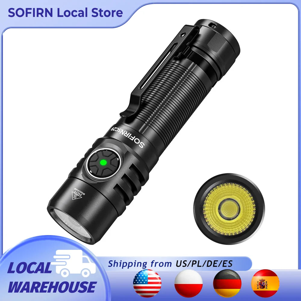 Sofirn SC29 3000 Lumen Rechargeable EDC Flashlight XHP50B
