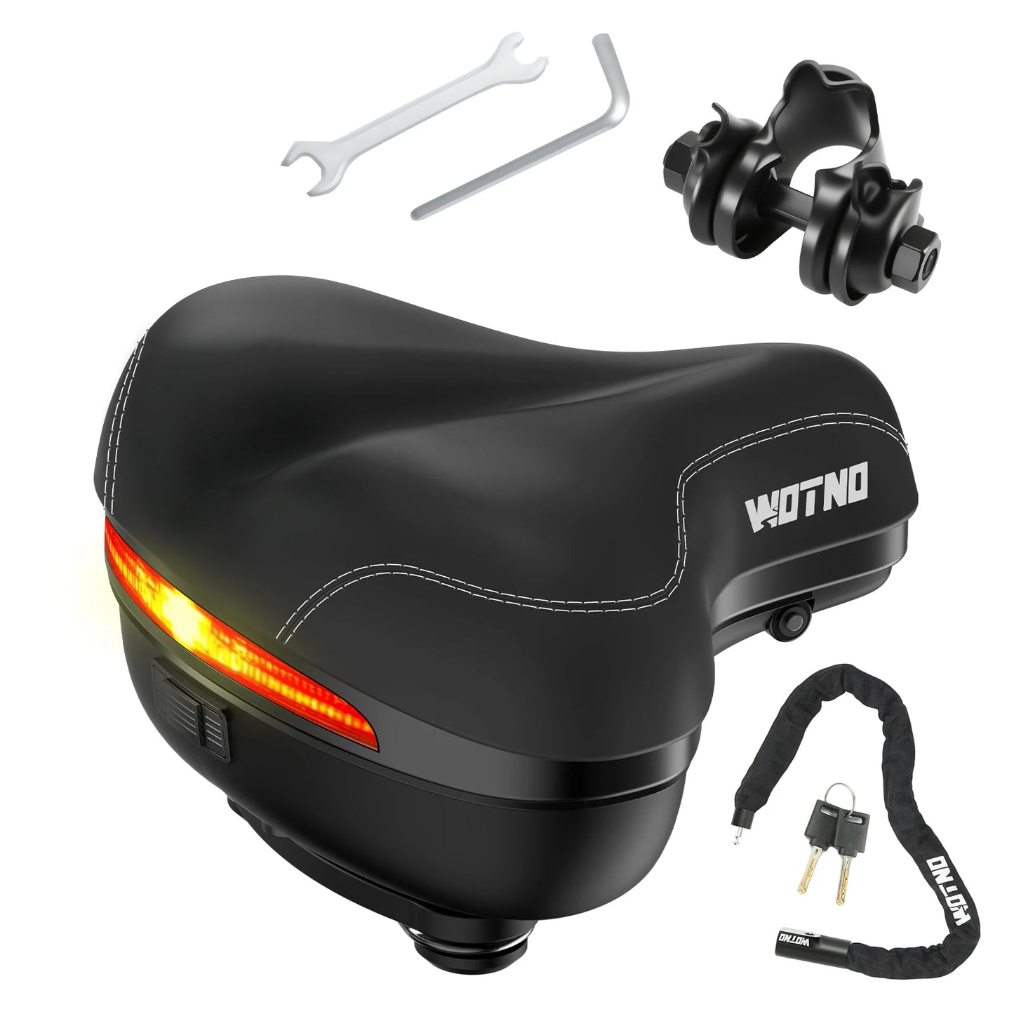 Memory Foam Bike Saddle With Dual Shock Absorbing Cushion