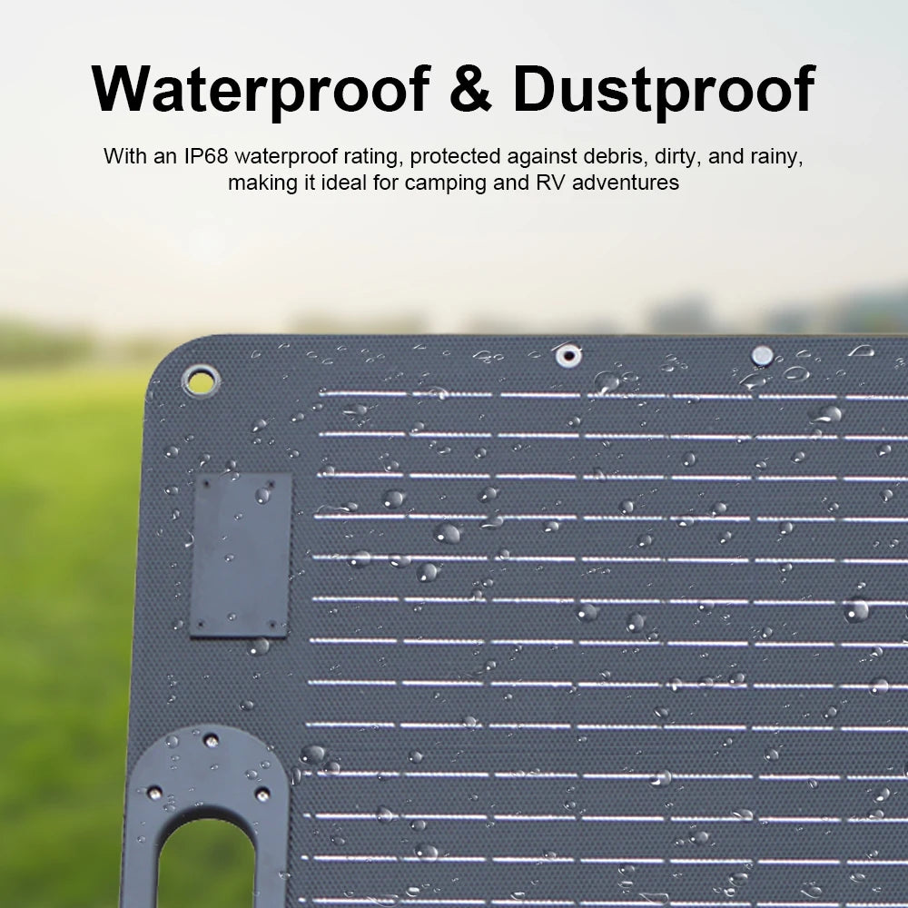 CTOLITY 100W Solar Panel Camping Kit With MPPT Controller Waterproof