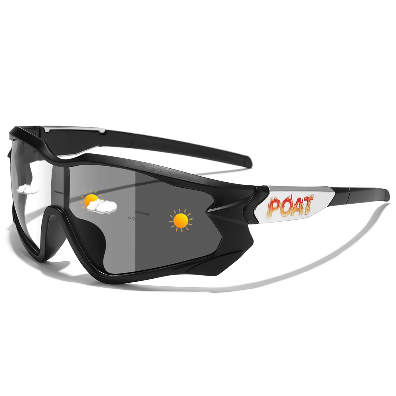 Photochromic Cycling Sunglasses Unisex For MTB Running And Fishing