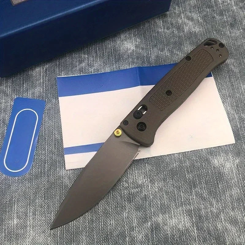DIY Supplies EDC Folding Knife Manual Open Satin Nylon Handle