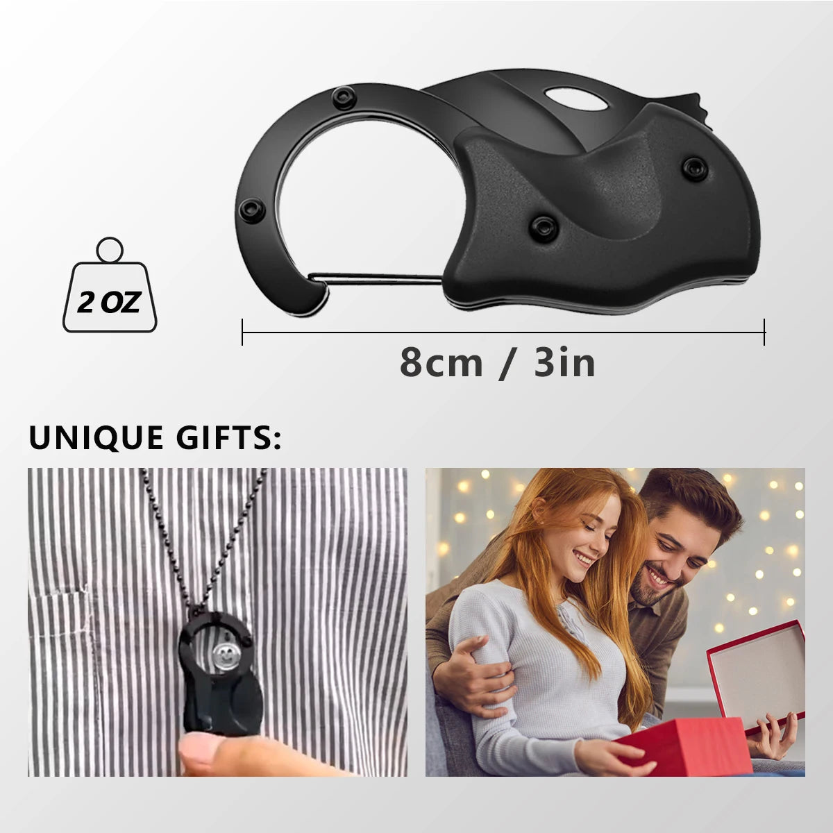 Keychain Folding Knife Multi Tool EDC Survival Gift