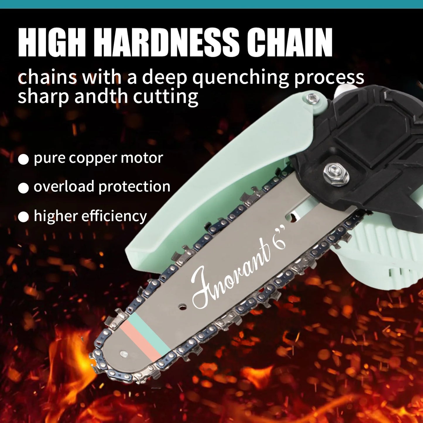 Portable Mini Cordless Chainsaw With Dual Batteries