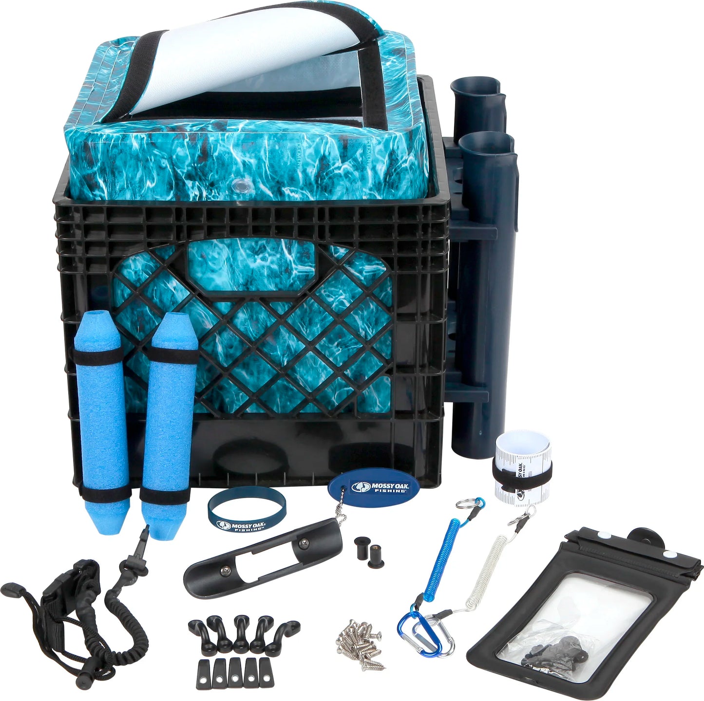 Kayak Storage Crate With Dry Bag Rod Holder Gear Kit