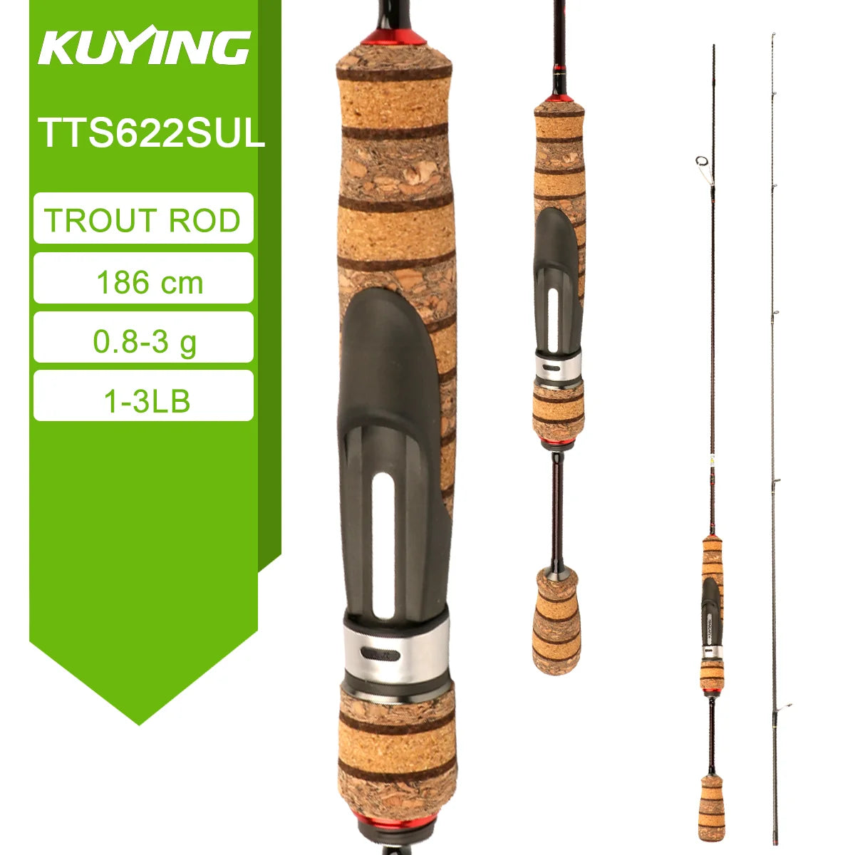 KUYING TETON Spinning Casting Rod For Fishing Lure BFS Pole