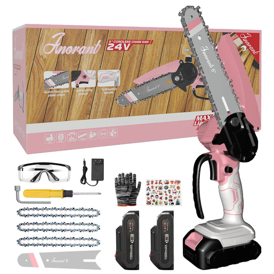 Portable Mini Cordless Chainsaw With Dual Batteries
