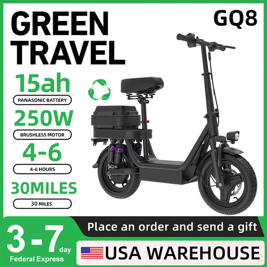 UPlee GQ8 Folding Electric Bike With 250W Motor For Adults
