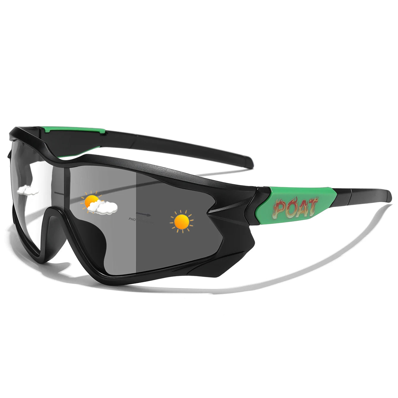 Photochromic Cycling Sunglasses Unisex For MTB Running And Fishing