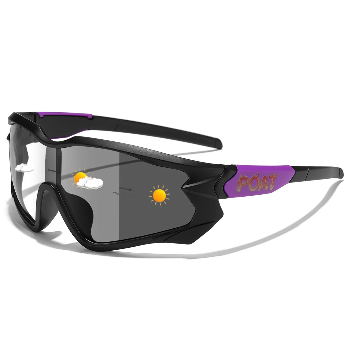Photochromic Cycling Sunglasses Unisex For MTB Running And Fishing