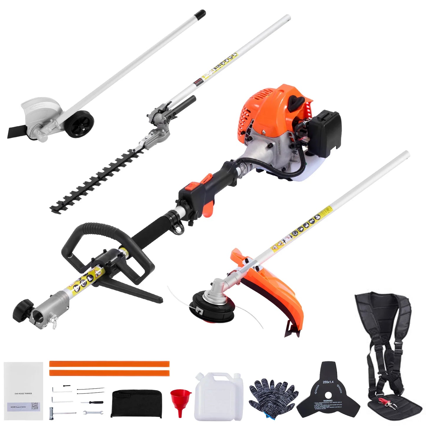 SucceBuy Gas Hedge Trimmer 2 Cycle Power Handheld Tool Set