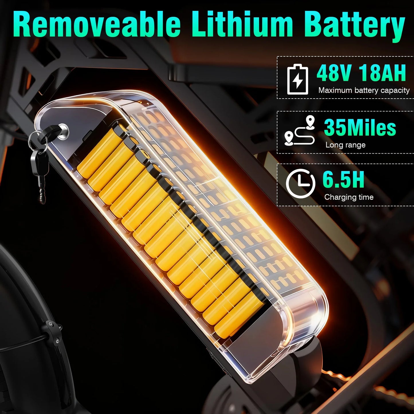 Terrosor 1200W All-Terrain Electric Motorcycle 28MPH 48V 18Ah
