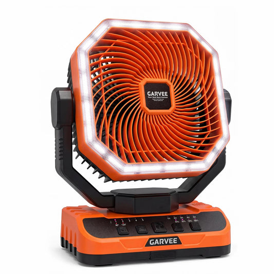 HiMISS Portable Camping Fan 40000mAh With Remote and Light