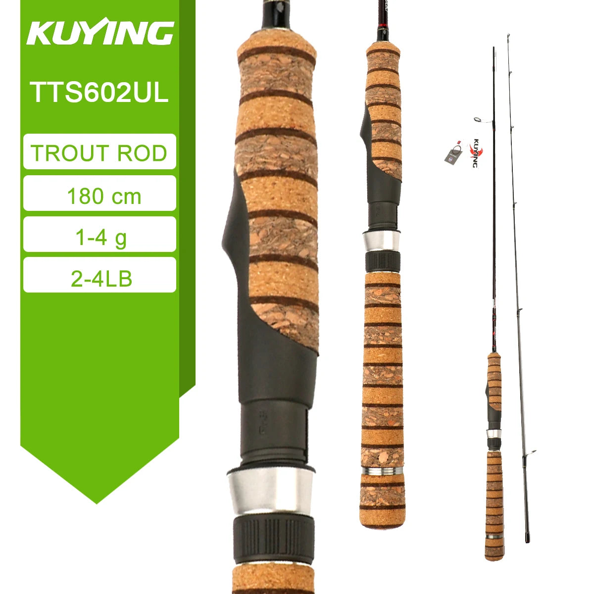 KUYING TETON Spinning Casting Rod For Fishing Lure BFS Pole