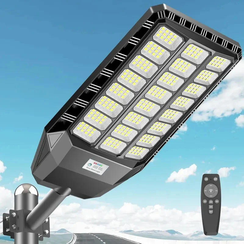 Solar Street Light 700000LM 8000W Dusk to Dawn Motion Sensor