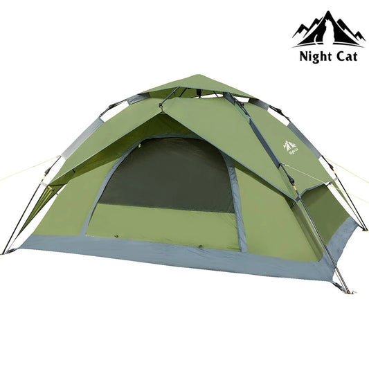 Night Cat Automatic Opening Beach Tent Rainproof Shelter with Rainfly
