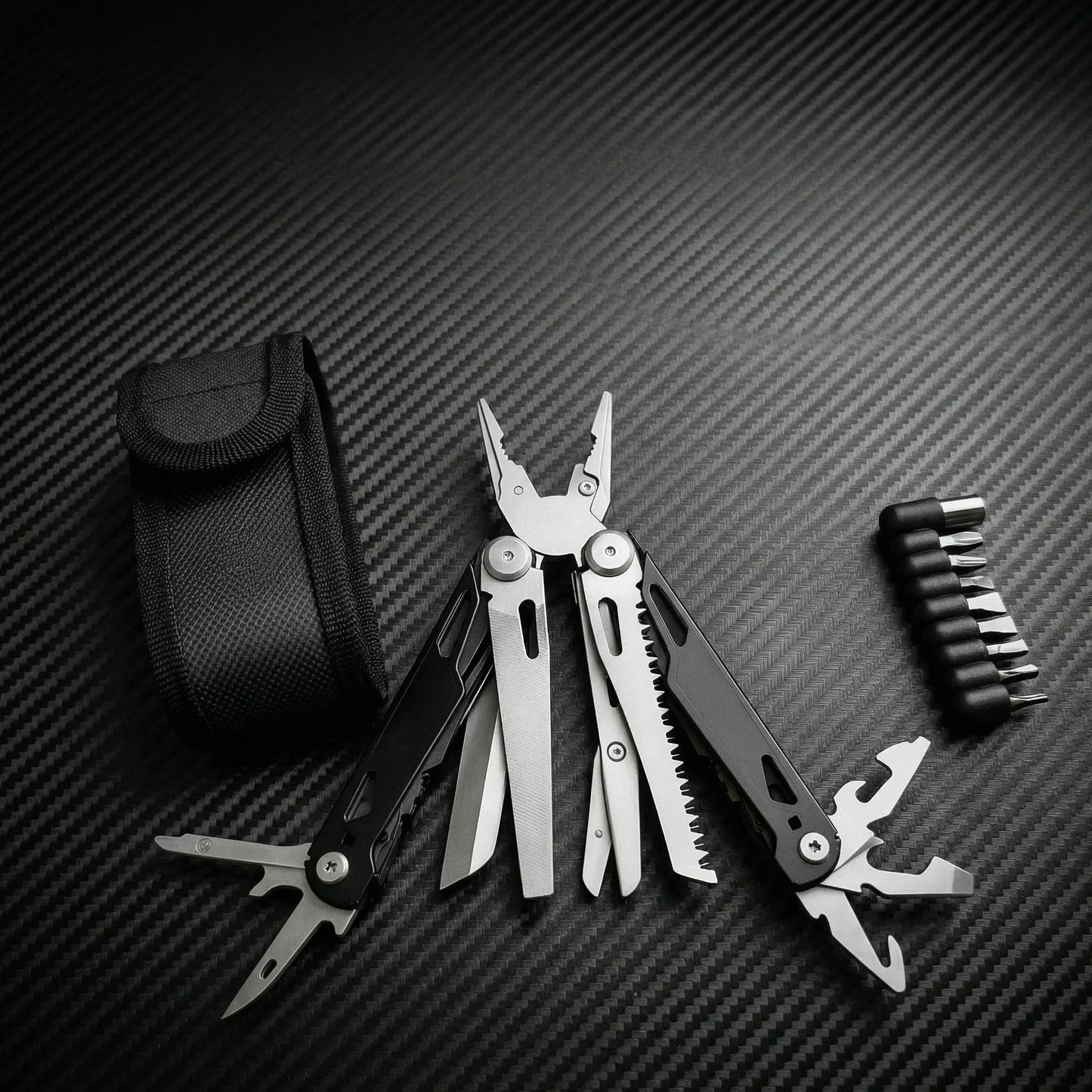 Multitool Pliers Stainless Steel Survival Tool Screwdriver Saw Scissors