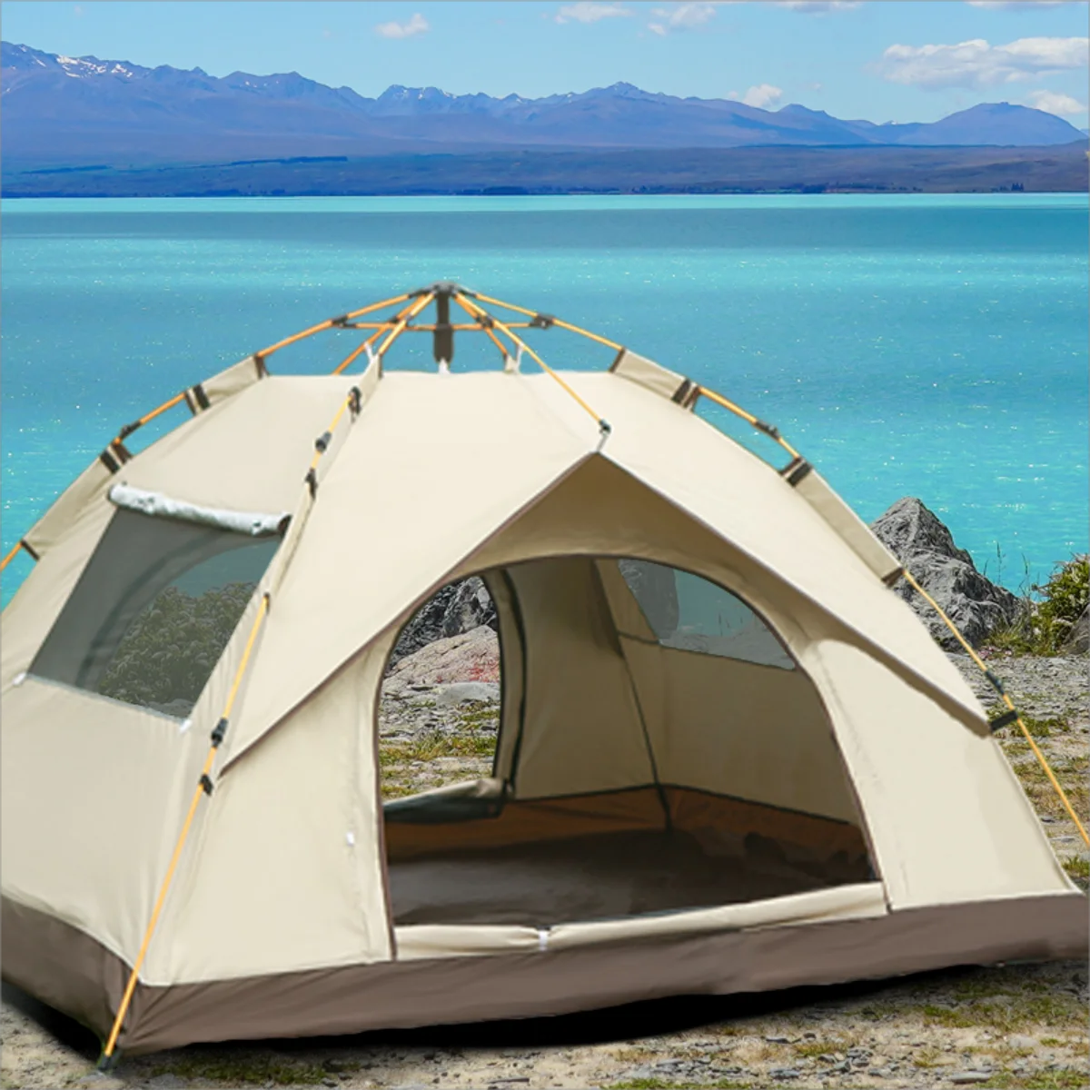 Pakicetus Outdoor Shelter Sunshade Automatic Opening Camping Tent
