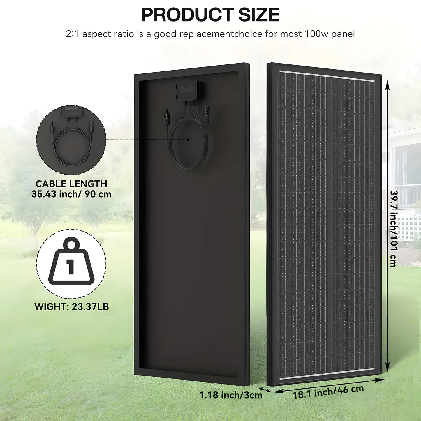 Rvpozwer 400 Watt 200 Watt 100 Watt N Type Mono Solar Panel 18BB Off Grid