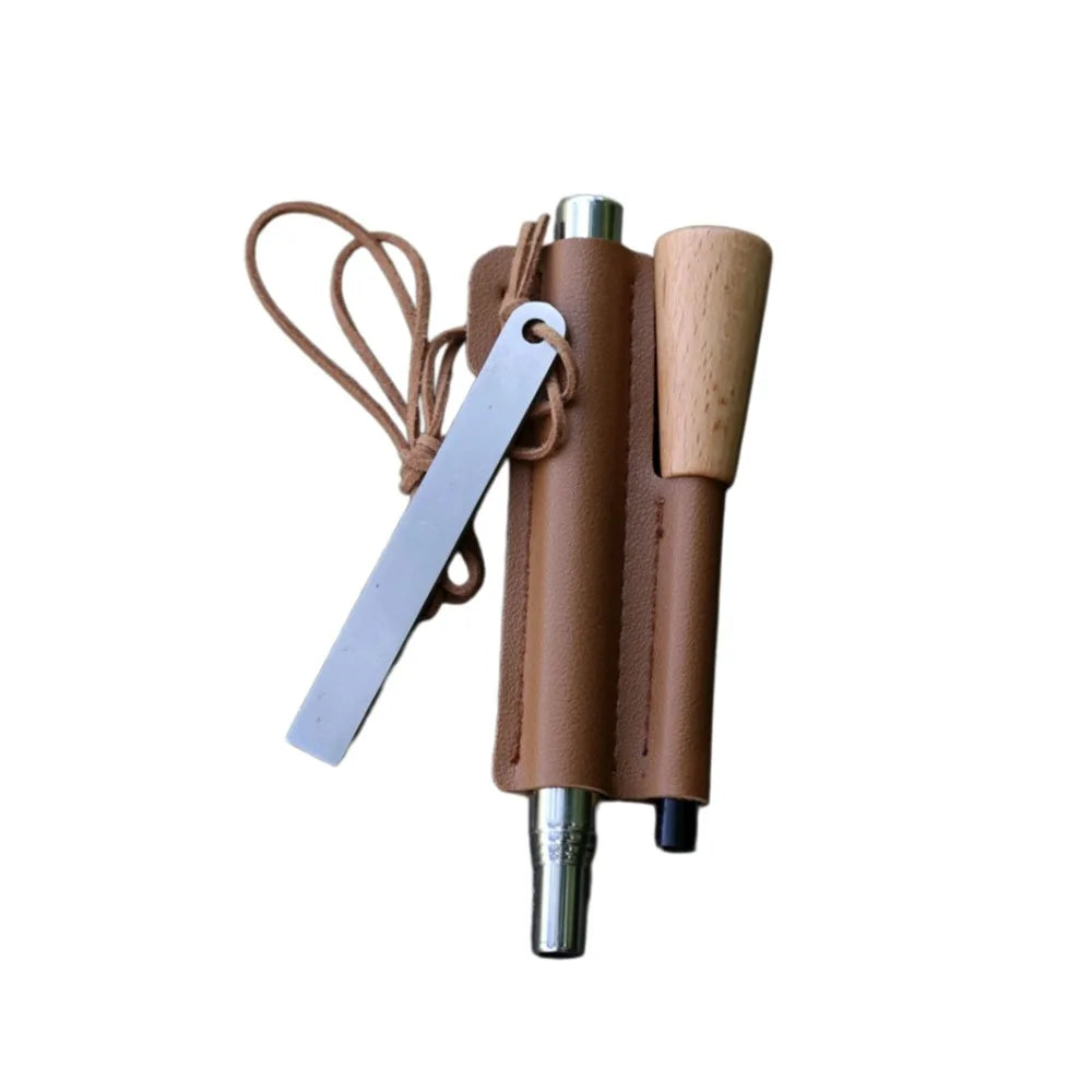 Iron Magnesium Survival Ignition Kit With Rod And Igniter For Camping