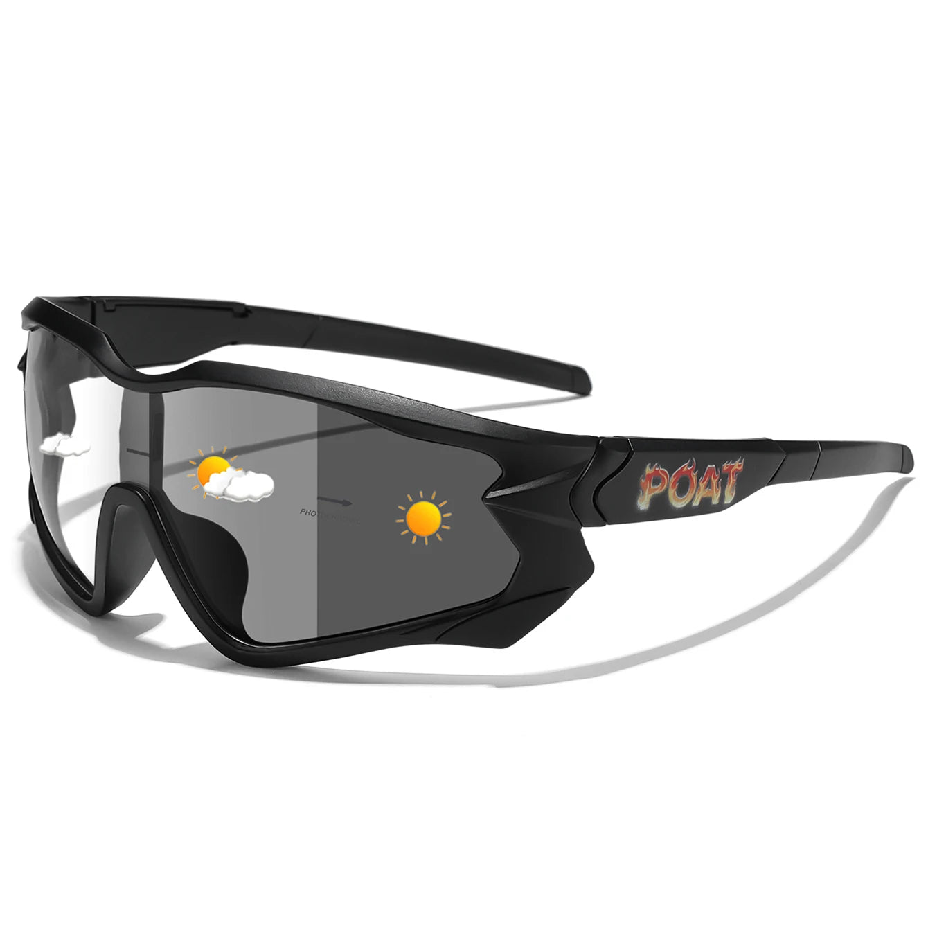 Photochromic Cycling Sunglasses Unisex For MTB Running And Fishing