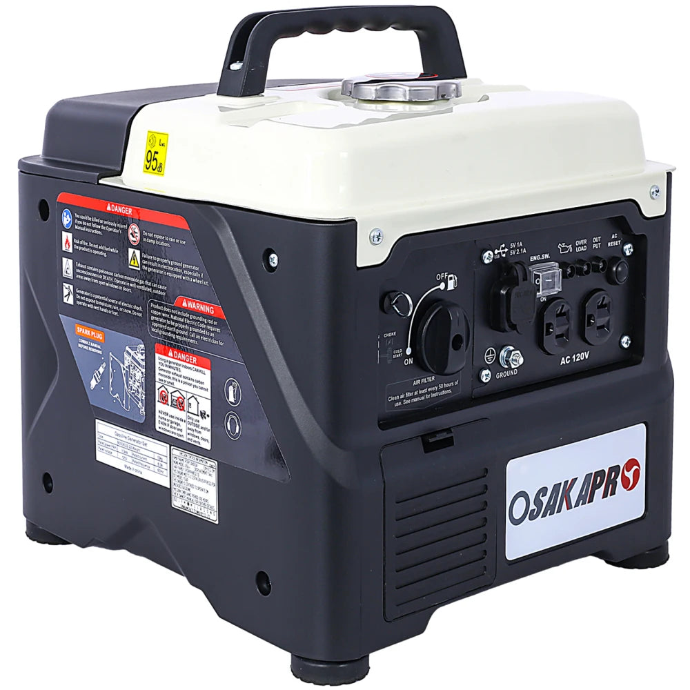 Portable Inverter Generator 1200W Quiet Eco Mode For Camping