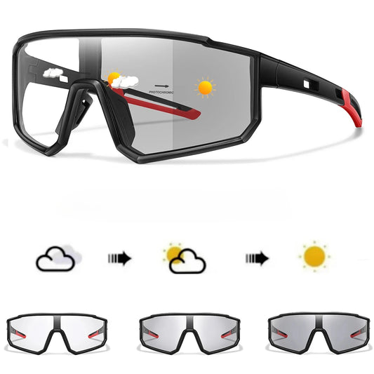Photochromic Cycling Sunglasses Unisex For MTB Running And Fishing