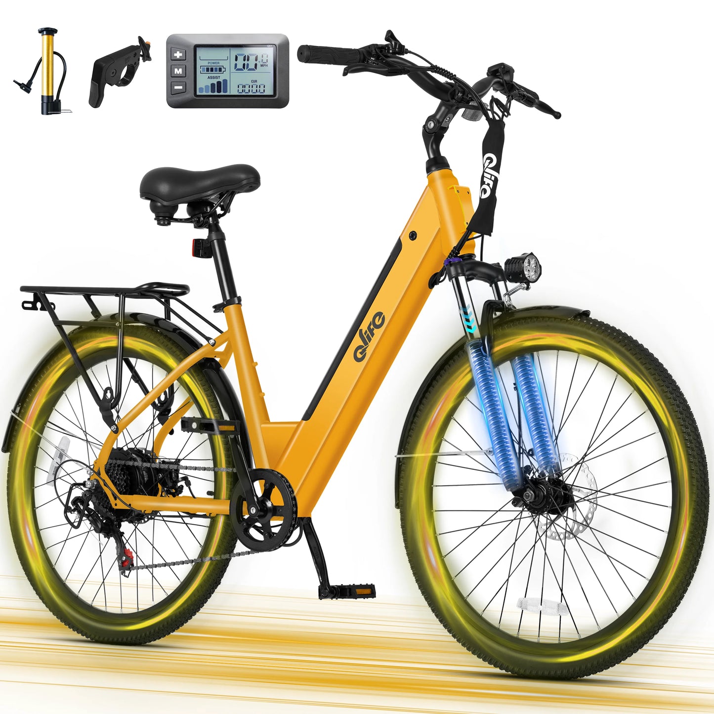 Qlife Cityone 2.0 Electric Bike For Adults With Front Suspension