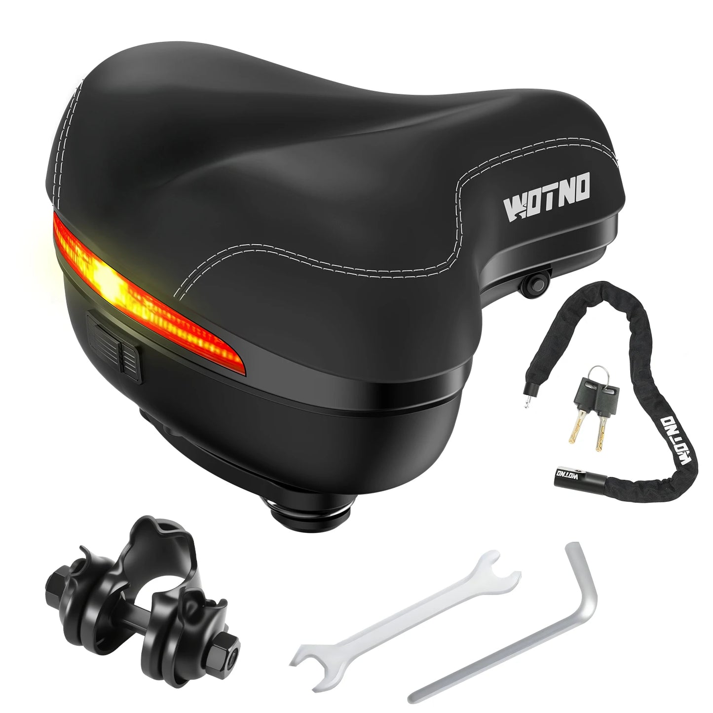 Memory Foam Bike Saddle With Dual Shock Absorbing Cushion