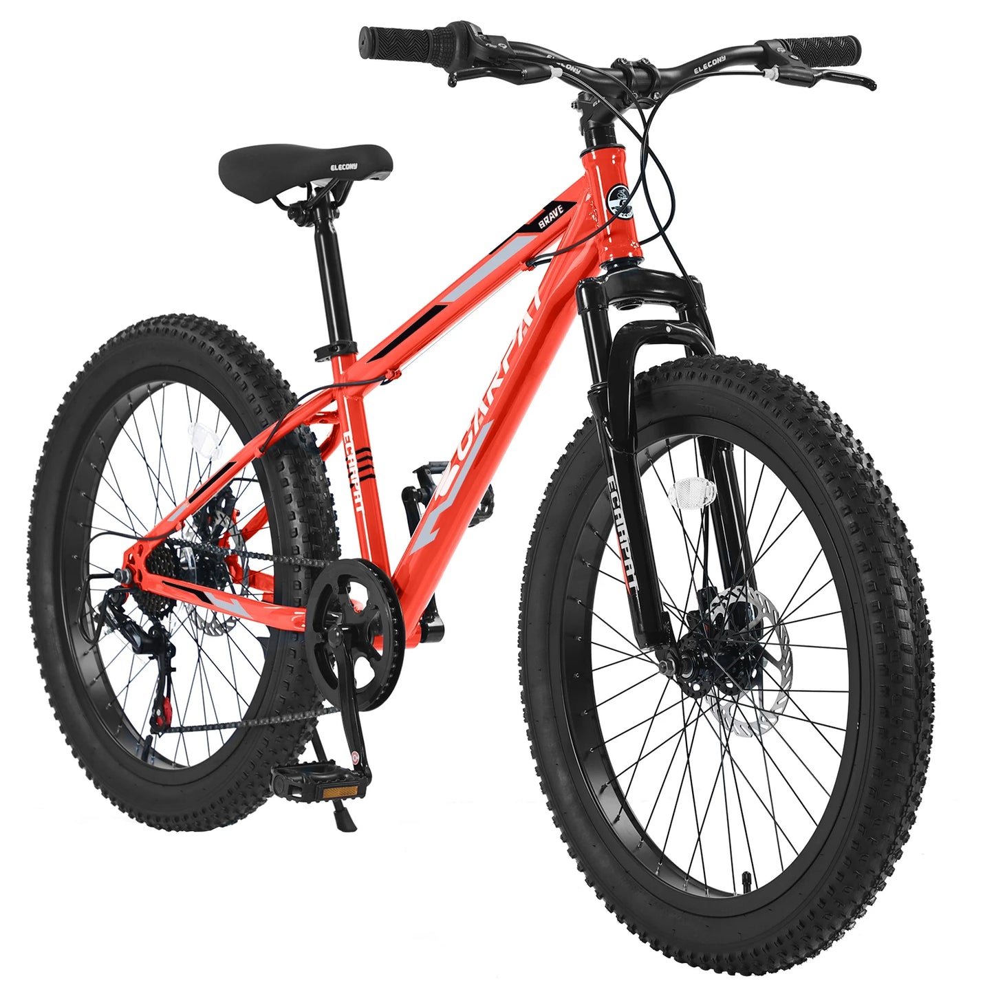 Ecarpat Fat Tire Mountain Bike With Front Suspension