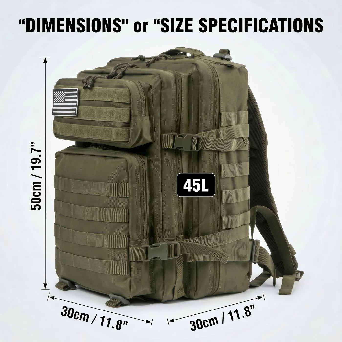 ReFire Gear Tactical Backpack Molle Large Capacity Travel Daypack