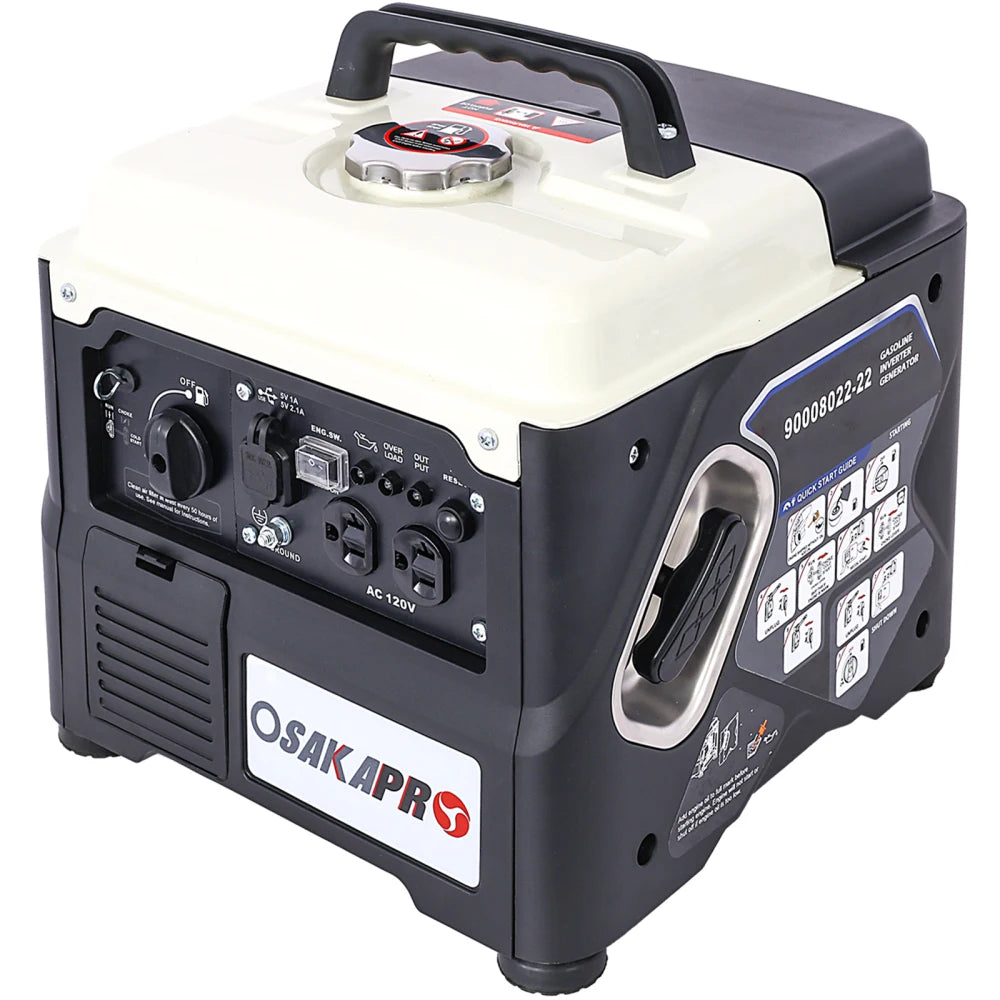 Portable Inverter Generator 1200W Quiet Eco Mode For Camping