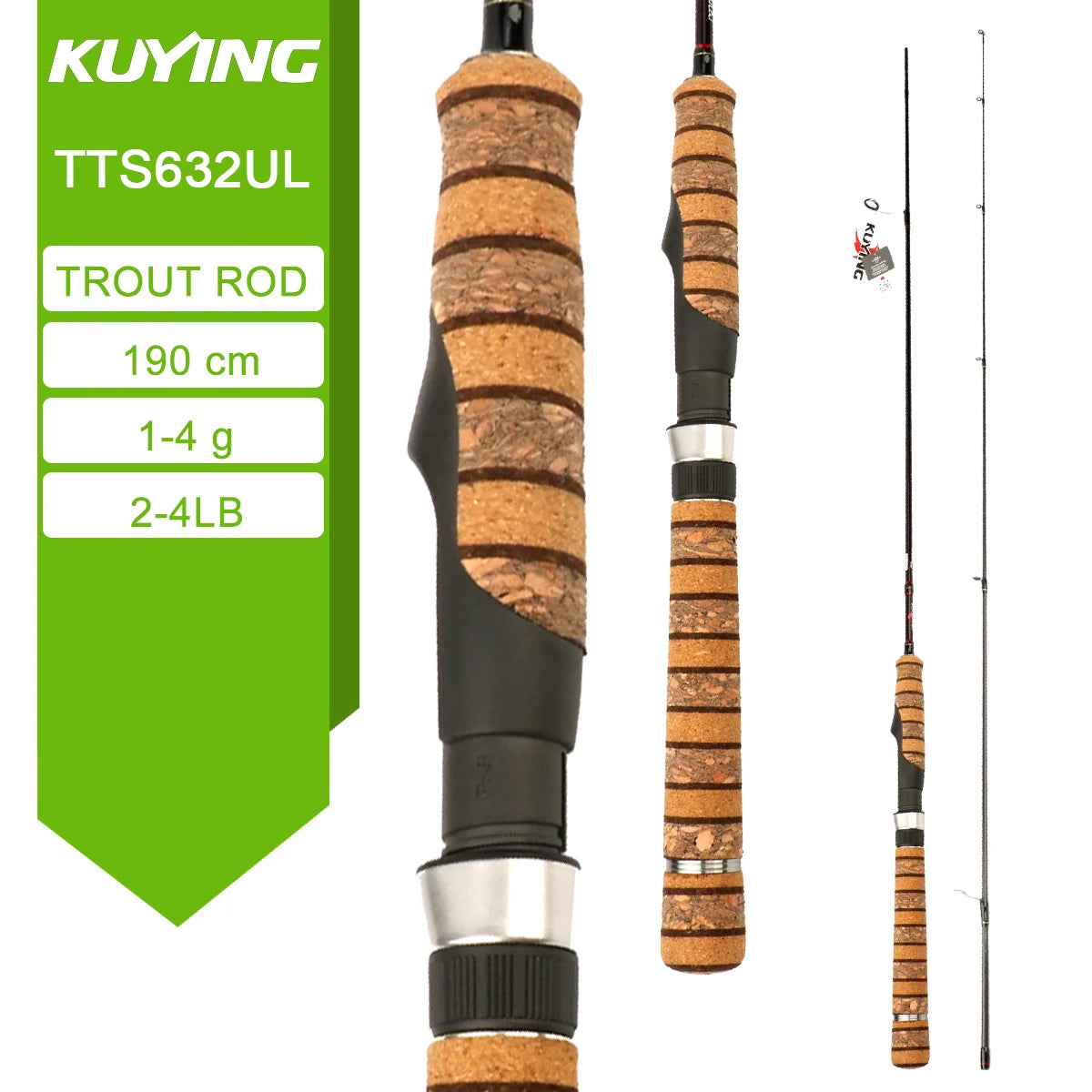 KUYING TETON Spinning Casting Rod For Fishing Lure BFS Pole