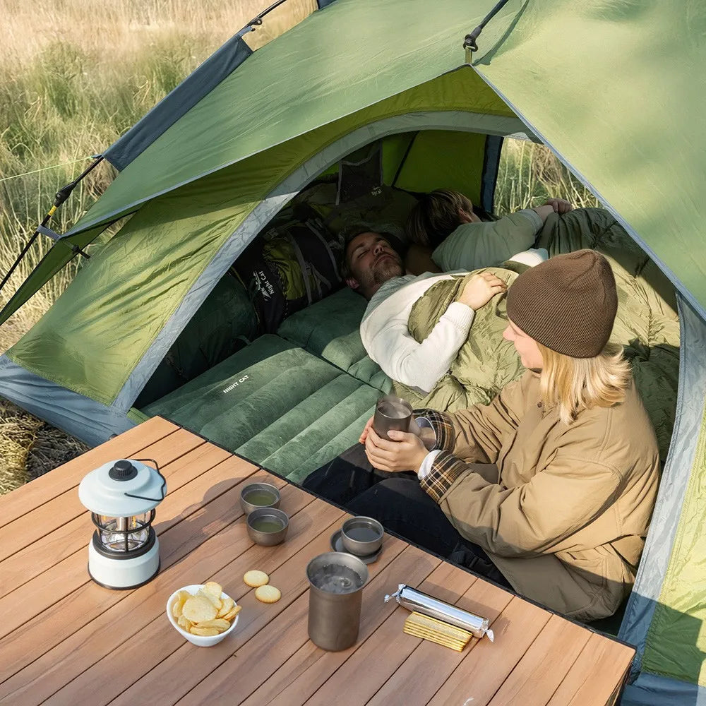 Night Cat Automatic Opening Beach Tent Rainproof Shelter with Rainfly