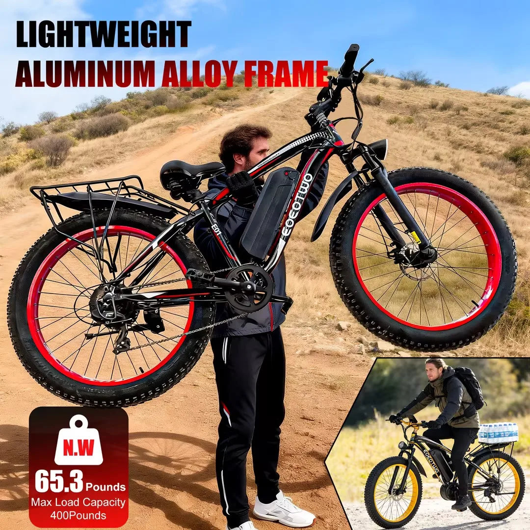 EOEOTWO 1500W Fat Tire All Terrain Electric Bike For Adults