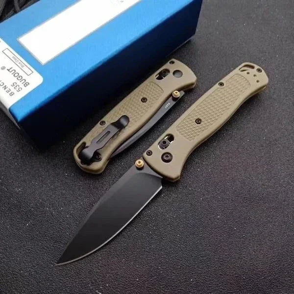 DIY Supplies EDC Folding Knife Manual Open Satin Nylon Handle